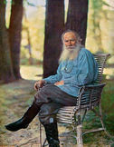 Лев Толстой в Ясной Поляне, 1908 г.