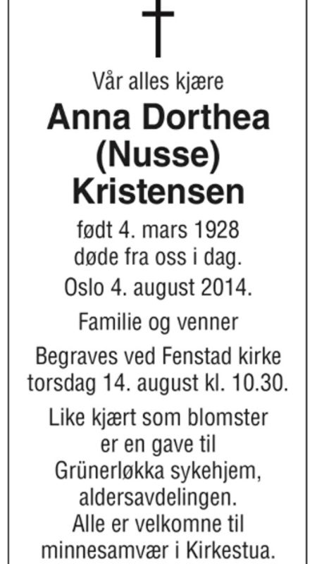 Anna Kristensen er forfremmet til herligheten!