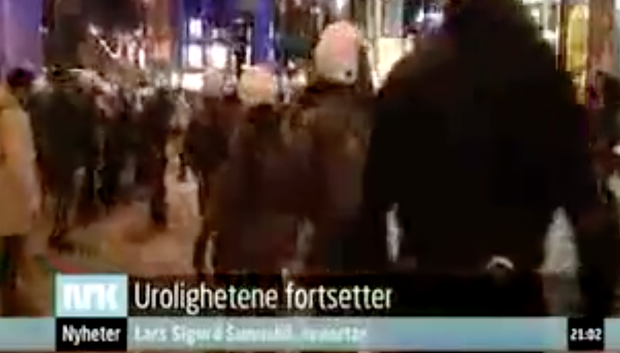 Anti-israelske opptøyer i Oslo