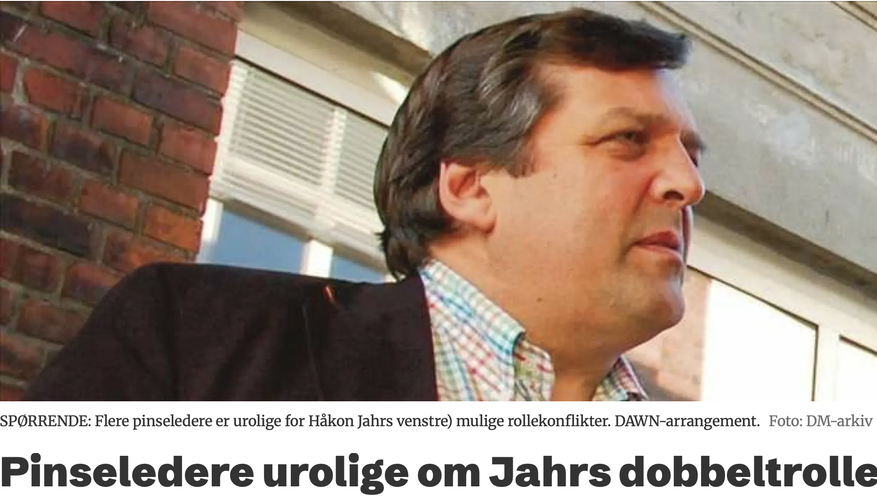 Dagen - Uro rundt Jahrs dobbeltrolle
