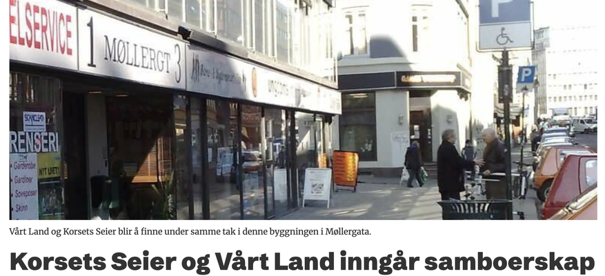 Dagen - Korsets Seier og Vårt Land inngår samboerskap