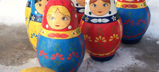 Аттракцион Матрешки на Масленицу