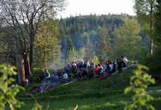 Speiderleir på Opsjøn  i Velfjorden 26–29. mai (pinsa)
