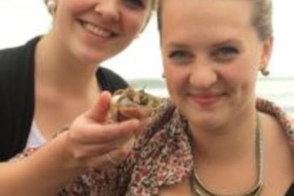Anne fant en krabbe!