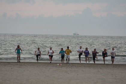 Trening på stranden