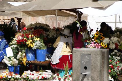 Blomstermarked i Cuenca