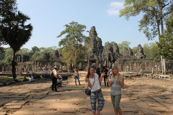 Utenfor Bayon tempelet