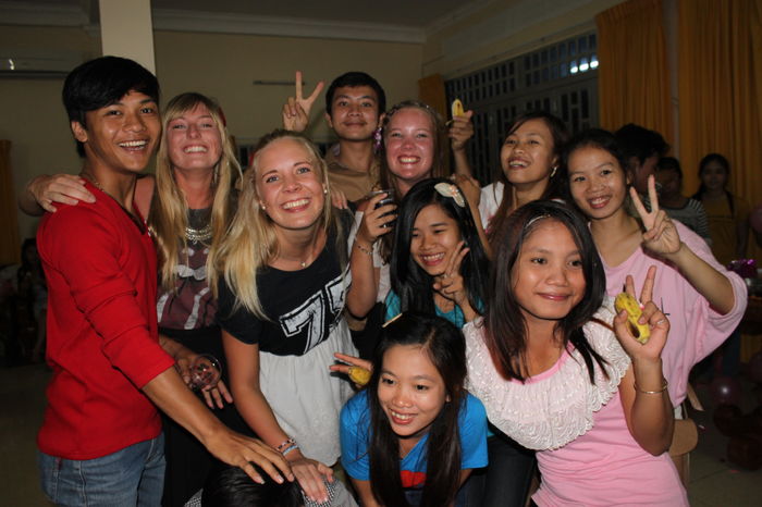 Actually, in Cambodia fant vi venner for livet.