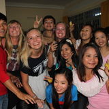 Actually, in Cambodia fant vi venner for livet.