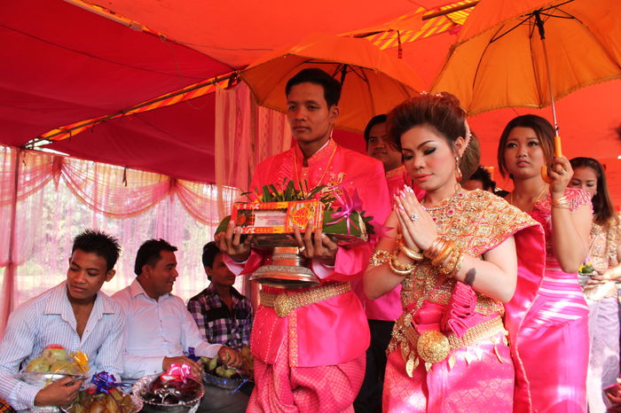 Kambodsjansk bryllup i Kampot-provinsen.