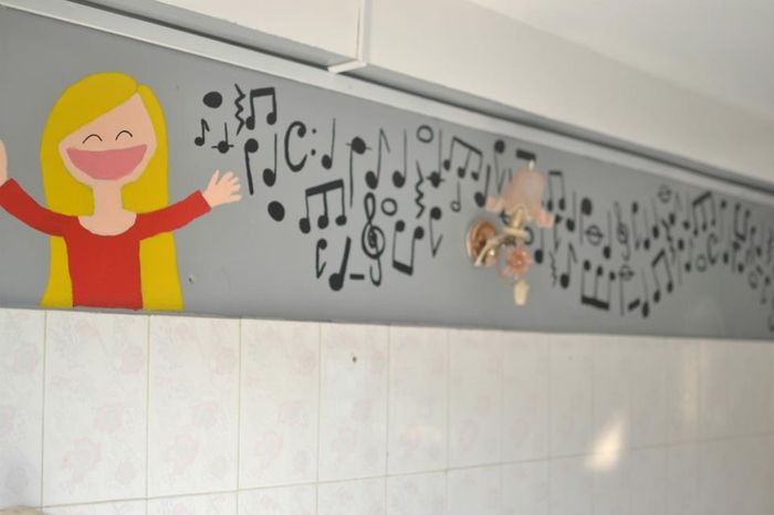 Endelig ferdig å male musikkrommet!!!