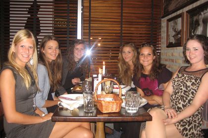 Middag på Egon med hele teamet, eller den dag med shopping i Jessheim
