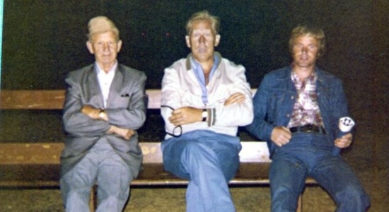 Tre Ovenveteraner på krakken! Aksel Arnesen, Leif Erik Andersen og Reidar Isebakke.