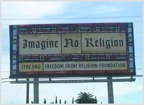 Атеистическая реклама в США: "Бог и правительство- опасный коктейль"