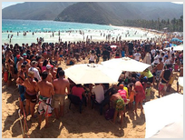 Более 300 тыс человек покаялись за 2 дня на пляжах Венесуэлы