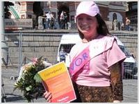 Христианская писательница, автор-исполнитель популярных песен выступила на Красной площади