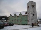 Здание нового лютеранского храма в пос. Ляскеля подведено под крышу 