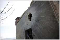 Молитвенный дом адвентистов Седьмого дня разрушен снарядами