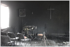 Сгорел молитвенный дом РОСХВЕ