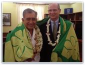 Президент Всемирной адвентистской церкви встретился с президентом Французской Полинезии