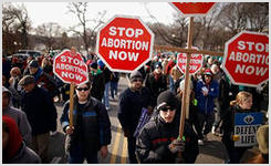 Марш против легализации абортов