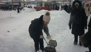 Новосибирские протестанты кормят бездомных