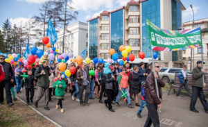 Пасхальное шествие в Иркутске 