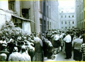 Массовая акция ЕХБ у здания ЦК КПСС 16-17 мая 1966