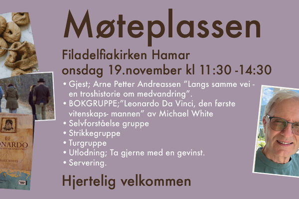 Møteplassen onsdag 19.november kl 11:30. 14:30