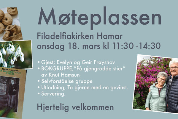 Møteplassen 18. mars 11:30-14:30