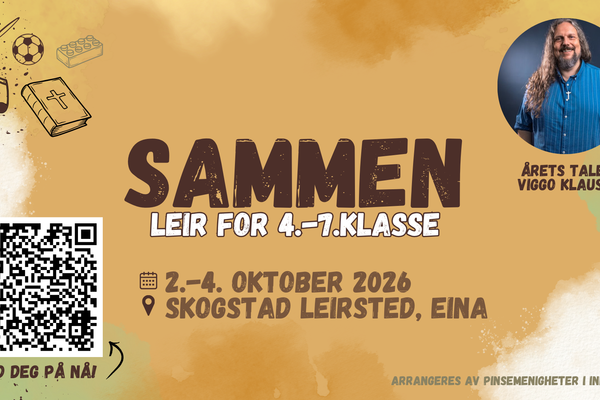 Sammen leir for 4.-7. klasse 2.-4. oktober
