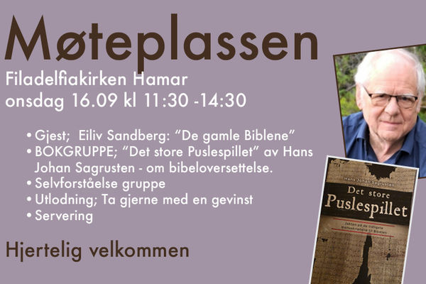 MØTEPLASSEN 22. april kl 11.30 - 14.30.