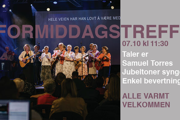 Formiddagstreff 7.10 kl 11:30