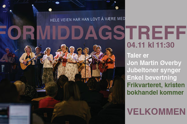 Formiddagstreff 4.11 kl 11:30