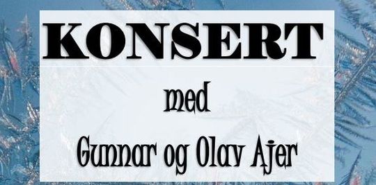 Konsert med Gunnar og Olav Ajer