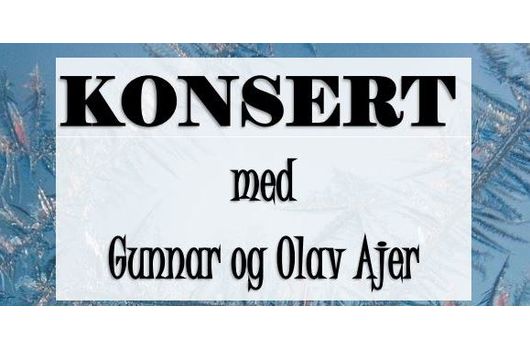 Konsert med Gunnar og Olav Ajer