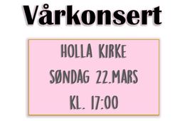 VÅRKONSERT i Holla kirke