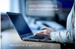 Ledig stilling som menighetssekretær