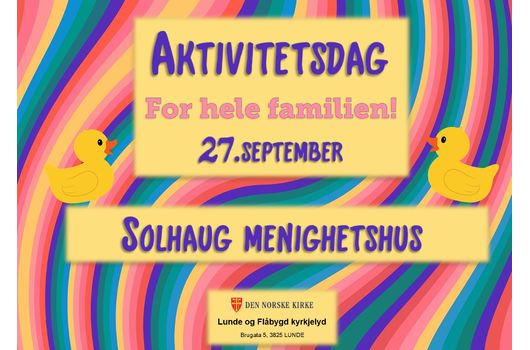 Aktivitetsdag for hele familien på Solhaug 27.09.
