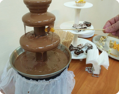 Шоколадный фонтан для дам