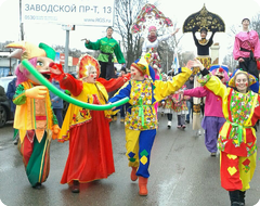 Масленичное шествие в Голицыно