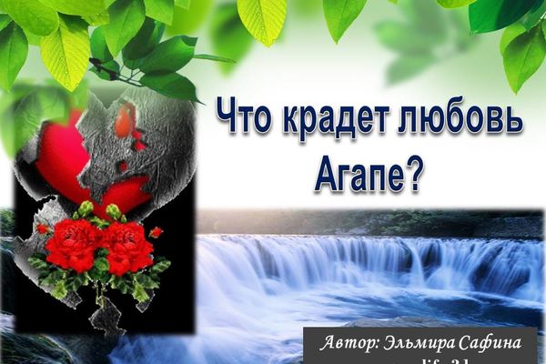 Тренинг &quot;Что крадет любовь Агапе?&quot;
