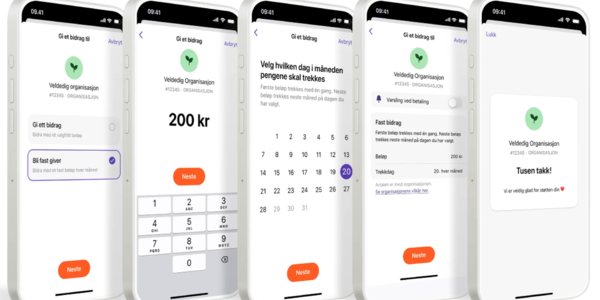 Bestill Vipps Donasjoner og Vipps Integrert betaling
