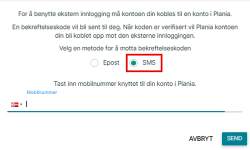 Krav om tofaktor innlogging i Ordna eiendom