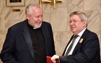 Mr. Sergey Ryakhovsky, Leading bishop of the "Associated Russian Union of Christians of Evangelical-Pentecostal Faith", Member of the Civic Chamber || Mr. Alexander Torshin, Stats-Secretary - Deputy Chairman of the Bank of Russia