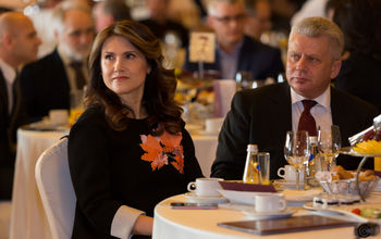 Mrs. Inese Slesere, Chairperson of Latvian National Prayer Breakfast Committee || Dr. Peter Sautov, Chairman of the Foundation "National Morning Prayer"