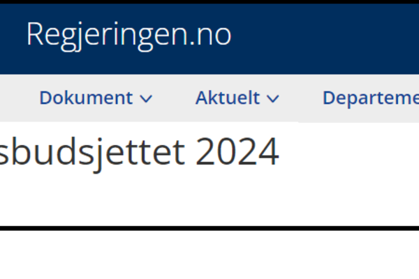 Statsbudsjettet 2024