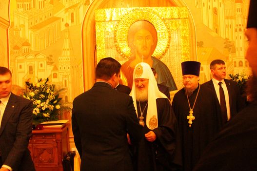 Прием по случаю шестой годовщины служения патриарха Московского и Всея Руси Кирилла.