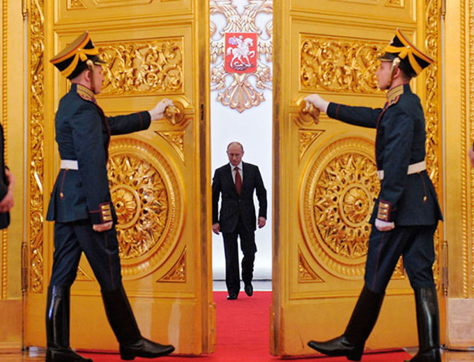 Поздравление В.В. Путина с избранием на пост Президента Российской Федерации. 