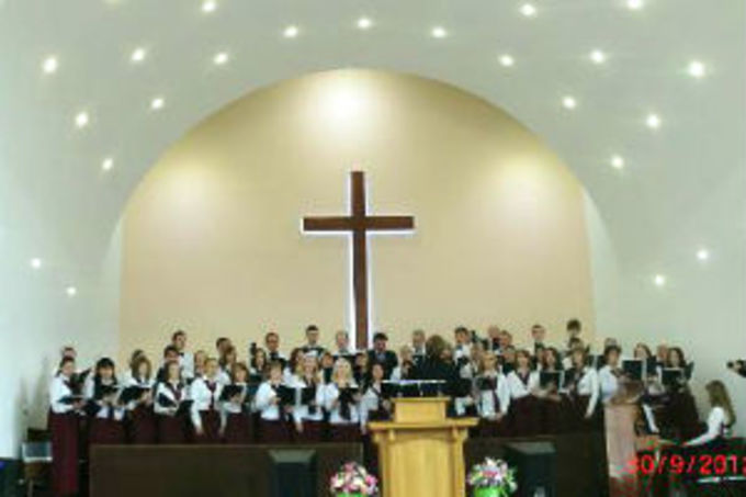 Празднование 100-летнего юбилея в церкви ЕХБ г. Нижний Новгород